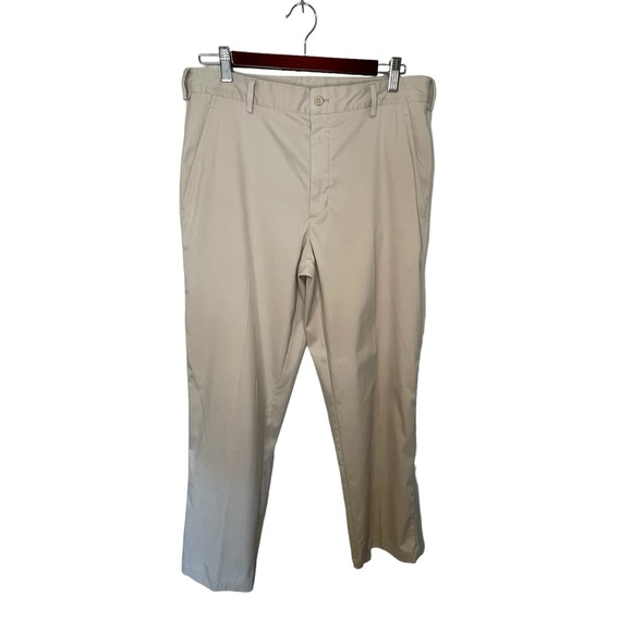 Nike Other - Nike Men's Khaki Dri-Fit Flat Front Slash Pockets Golf Dress Pants Size 32x32